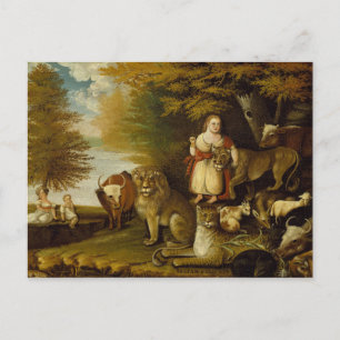 Peaceable Kingdom 1830-32 Postcard