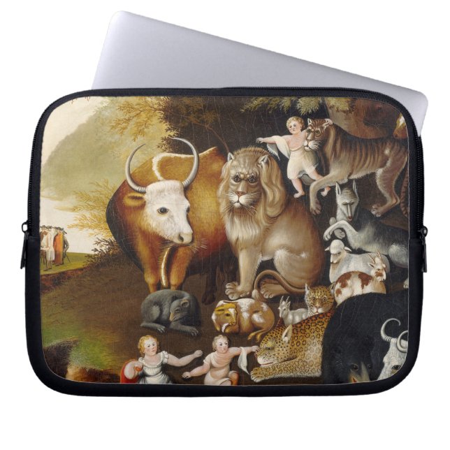 Peaceable Kingdom, c.1834 (oil on canvas) Laptop Sleeve (Front)