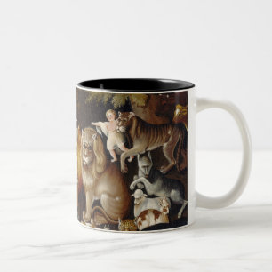 Peaceable Kingdom, c.1834 (oil on canvas) Two-Tone Coffee Mug