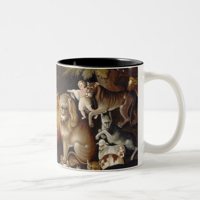 Peaceable Kingdom, c.1834 (oil on canvas) Two-Tone Coffee Mug (Right)