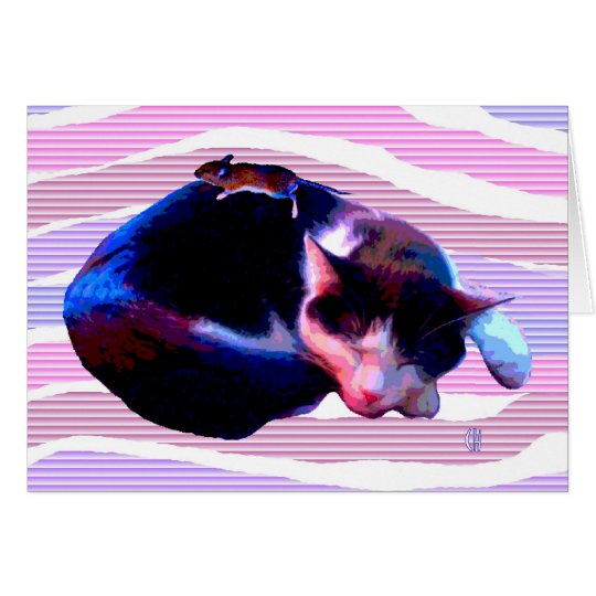 Peaceable Kitty Card