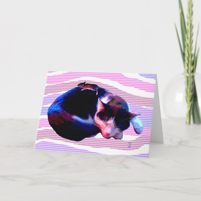 Peaceable Kitty Holiday Card (Front)