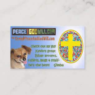 PeaceAndGodWill.com Business Card