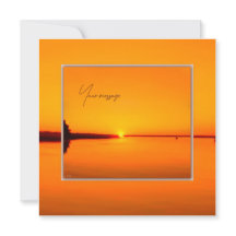 Peaceful Amber Sunset