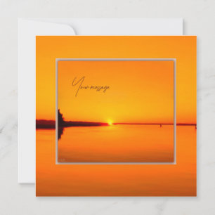Peaceful Amber Sunset