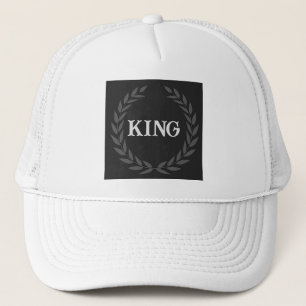 Peaceful and Mind Relaxing White Crown image King Trucker Hat