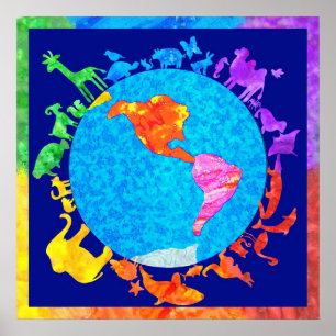 Peaceful Animal Kingdom Poster