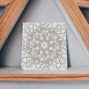 Peaceful Autumn: Fall Foliage Colouring Card