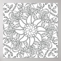 Peaceful Autumn: Forest Colouring