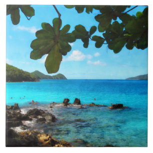 Peaceful Beach St Thomas Tile