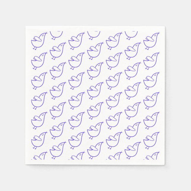 Peaceful Birds Napkin (Front)