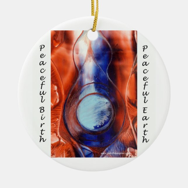peaceful birth ornament (Front)