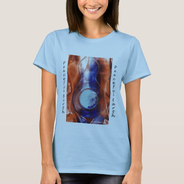 peaceful birth tee shirt (Front)