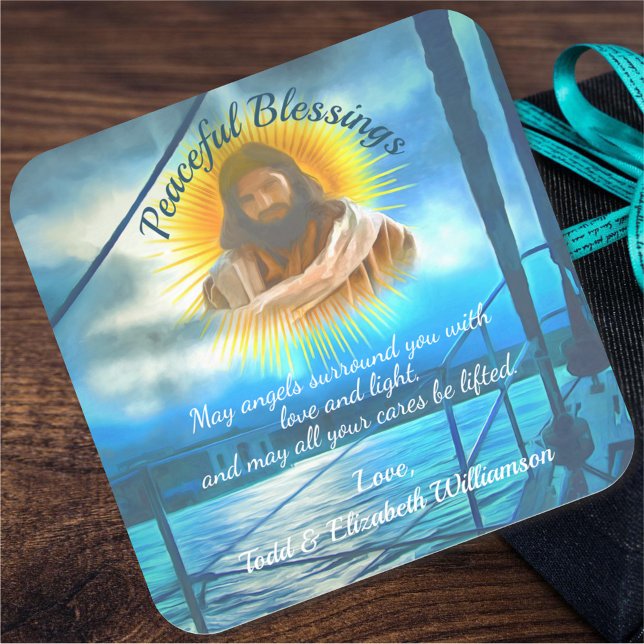 Peaceful Blessings 0916 Square Sticker (Creator Uploaded)