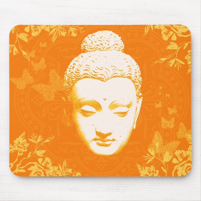 Peaceful Buddha Mouse Mat (Front)