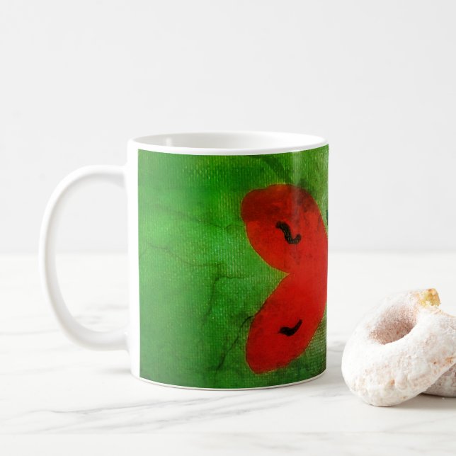Peaceful Butterfly Coffee Mug (With Donut)
