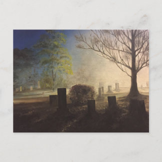 Peaceful Cemetery Postcard