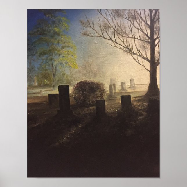Peaceful Cemetery Poster (Front)