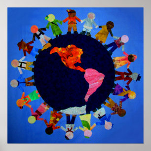 Peaceful Children around the World Poster