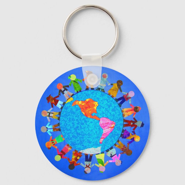 Peaceful Children Key Ring (Front)