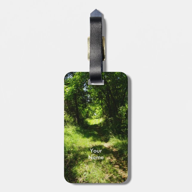 Peaceful Country Pathway Luggage Tag (Back Vertical)