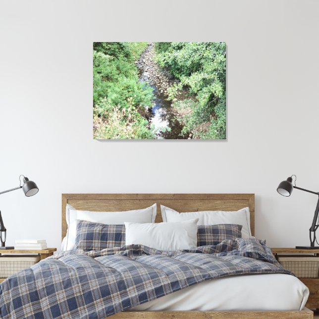 Peaceful Creek 2  Canvas Print (Insitu(Bedroom))