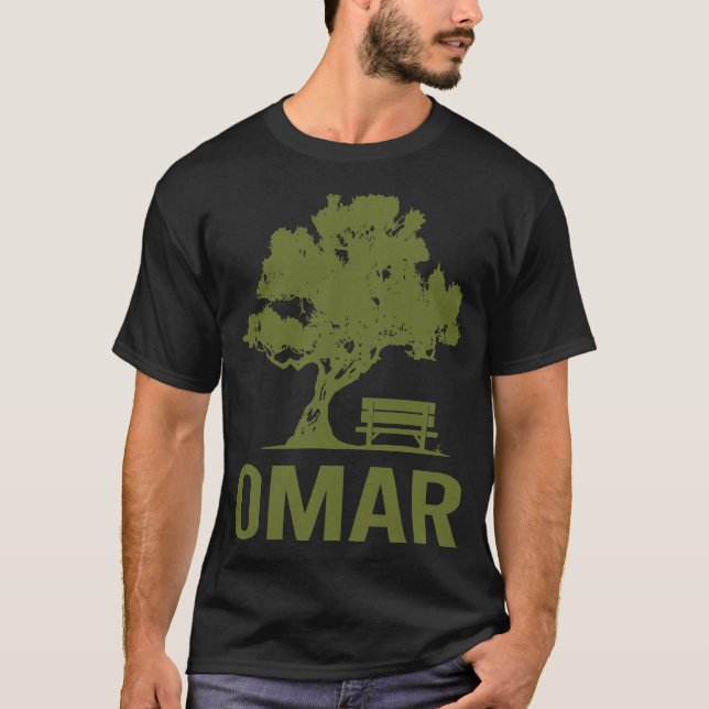 Peaceful Day - Omar Name T-Shirt (Front)