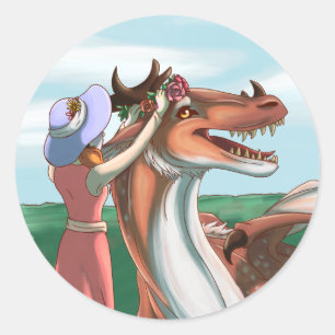 Peaceful Days Classic Round Sticker