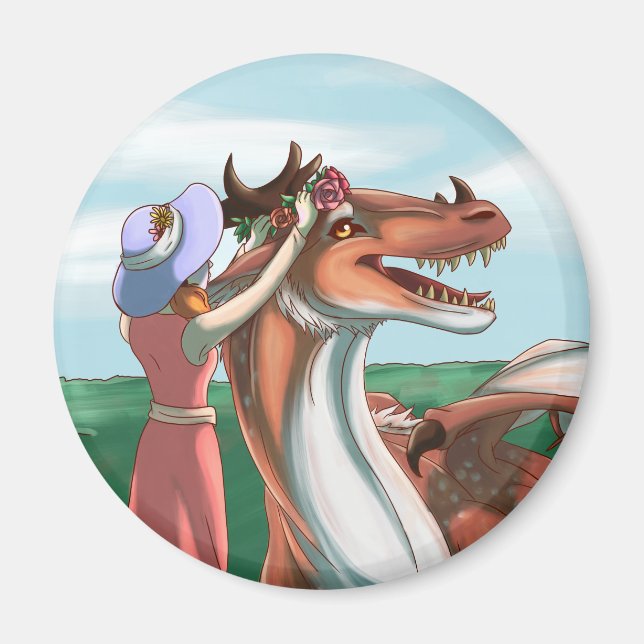 Peaceful Days Magnet (Front)