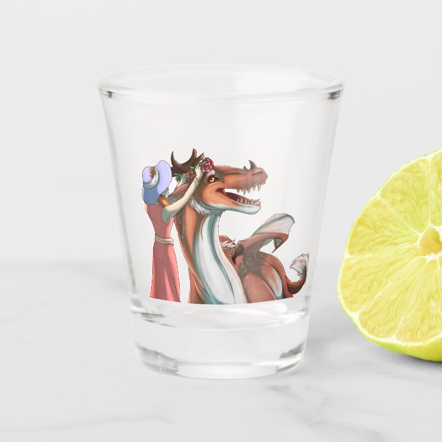 Peaceful Days Shot Glass (Front)