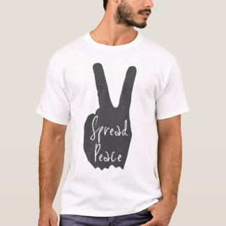Peaceful design with hand & peace T-Shirt