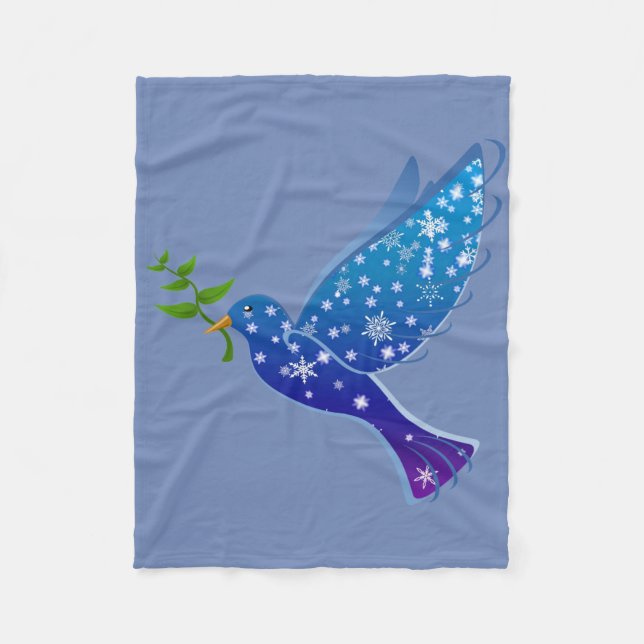 Peaceful Dove Fleece Blanket (Front)
