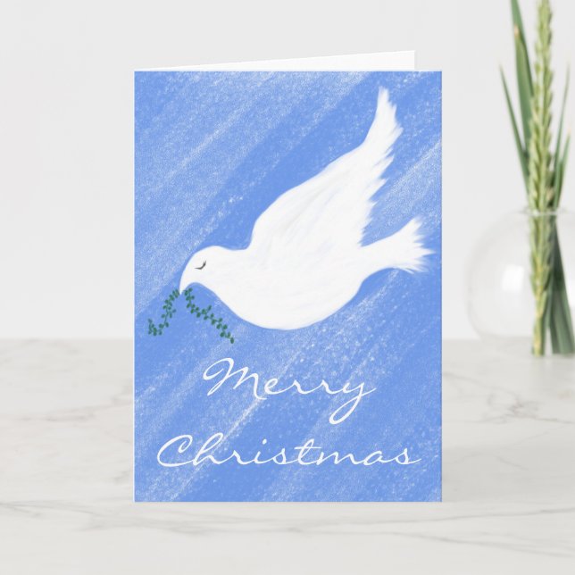 Peaceful Dove Holiday Card (Front)