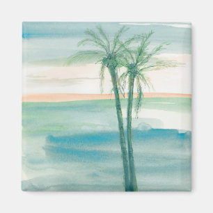 Peaceful Dusk Tropical Magnet