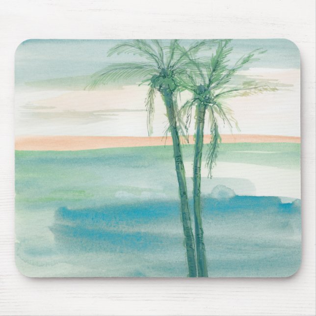 Peaceful Dusk Tropical Mouse Mat (Front)