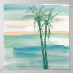 Peaceful Dusk Tropical Poster