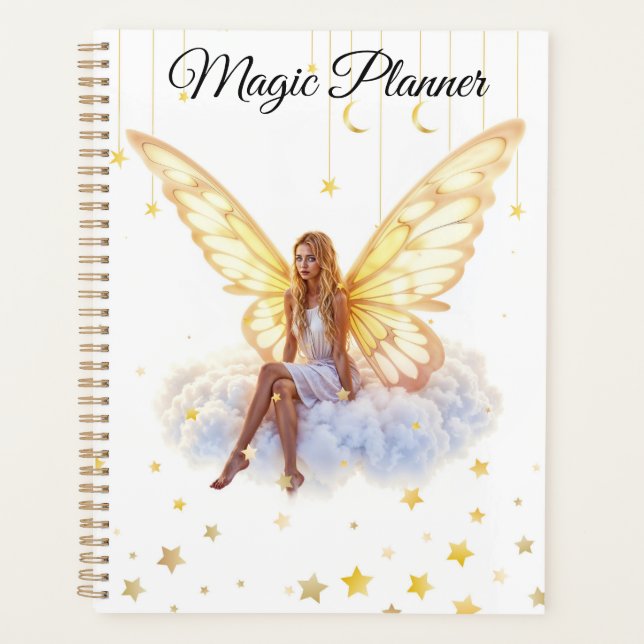 Peaceful elegant fairy glow sky airy and light planner (Front)