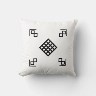Peaceful Energy Minimalist Tibetan Pillow Design