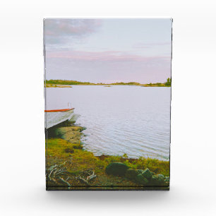 Peaceful evening in the swedish archipelago photo block