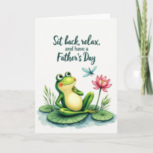 Peaceful Fathers Day Lily Pad Card