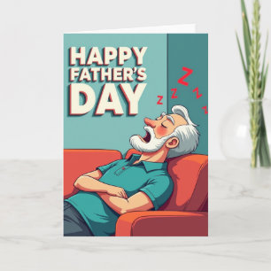 Peaceful Fathers Day Nap Card