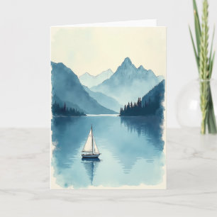 Peaceful Fathers Day Sail Boat Card