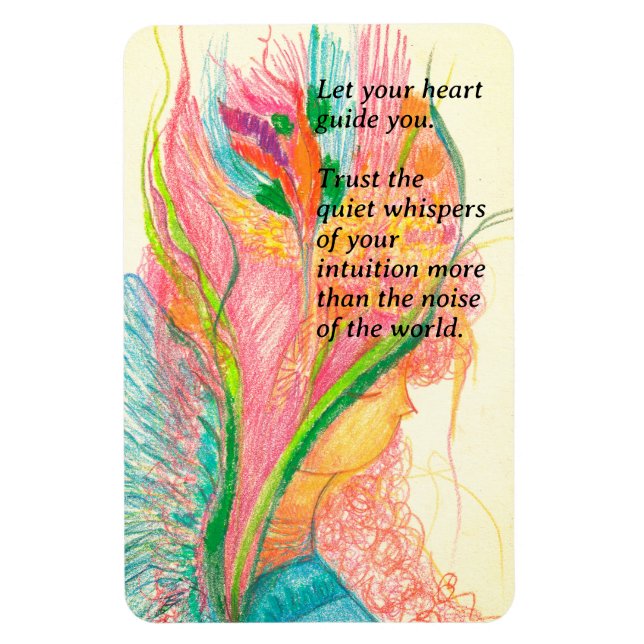 Peaceful Flower Fairy Flexible Photo Magnet  (Vertical)