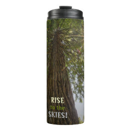 Peaceful Forest With Golden Light Nature Photo Thermal Tumbler