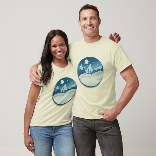 Peaceful Frosted Landscape T-Shirt (Unisex)
