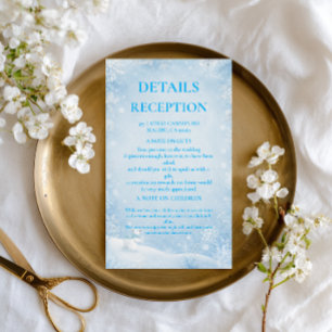 Peaceful Frosted Snowfall Winter Serenity Enclosure Card