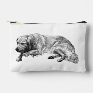 Peaceful Fur Dog Inspires Soothed Morning Rituals Accessory Pouch
