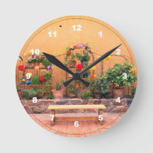 Peaceful Garden Acrylic Wall Clock