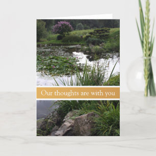 Peaceful Garden Condolences Sympathy Card