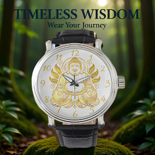 Peaceful Golden Buddha  Watch